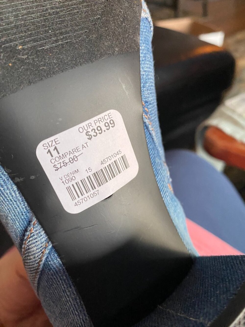 Darling Mini Boots In Jean material, New With Label! - Picture 5 of 5